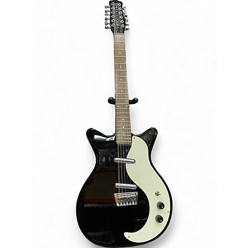 Danelectro Used Danelectro 12SDC 12-String Black and White Solid Body Electric Guitar Black and White