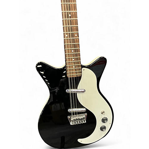 Used Danelectro 12SDC 12-String Black and White Solid Body Electric Guitar Black and White