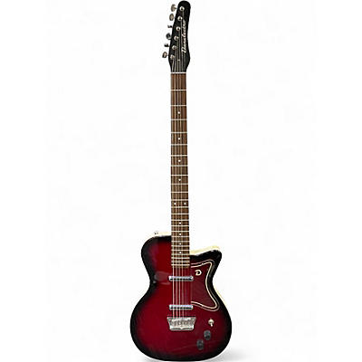 Used Danelectro 56' BARITONE RED BURST Solid Body Electric Guitar