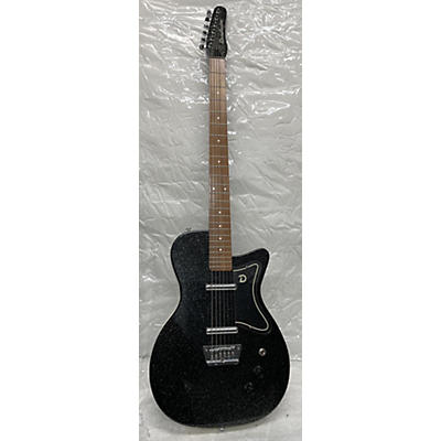 Used Danelectro 56 Baritone Black Sparkle Solid Body Electric Guitar