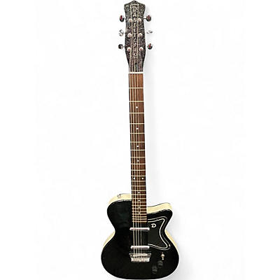 Used Danelectro 56 Baritone Black Sparkle Solid Body Electric Guitar