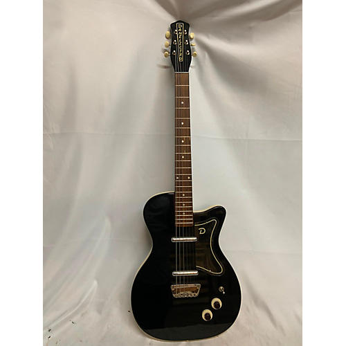 Danelectro Used Danelectro 56 Single Cut Black And White Hollow Body Electric Guitar Black and White