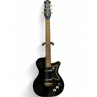 Used Danelectro 56 u-2 Black and White Solid Body Electric Guitar