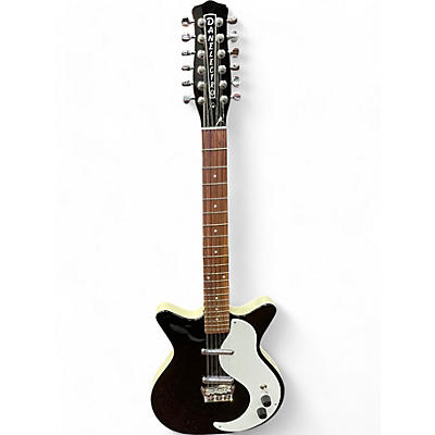 Danelectro Used Danelectro 59 12 Black and White Solid Body Electric Guitar