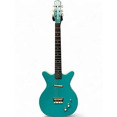 Used Danelectro 59/60 DC1 VINTAGE REFIN AQUA BLUE Solid Body Electric Guitar