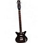 Used Danelectro '59 DC Doublecut Shorthorn Short Scale 4-String Black Electric Bass Guitar Black