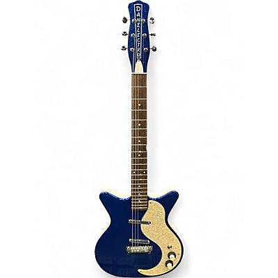 Used Danelectro 59 NOS 60th Anniversary Blue Metalflake Solid Body Electric Guitar