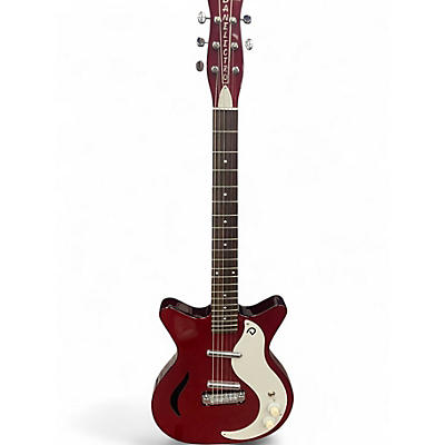 Used Danelectro 59 NOS+ Metallic Red Solid Body Electric Guitar