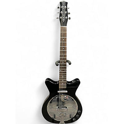 Used Danelectro 59 Resonator Black Hollow Body Electric Guitar