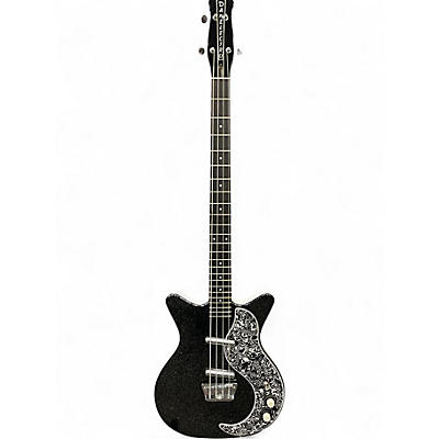 Used Danelectro '59 Short-Scale Bass BLACK METAL FLAKE Electric Bass Guitar