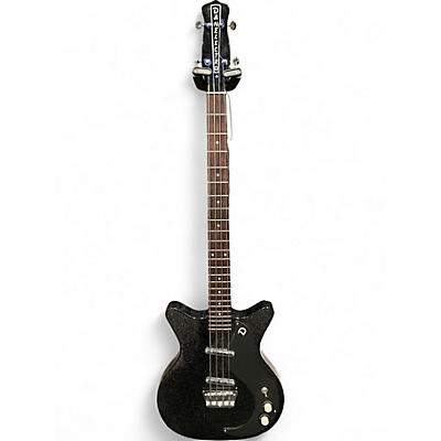 Used Danelectro  '59 Short-Scale Bass Guitar Metallic Black Electric Bass Guitar