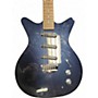 Used Danelectro 59 Triple Divine BLUE METALLIC Solid Body Electric Guitar BLUE METALLIC