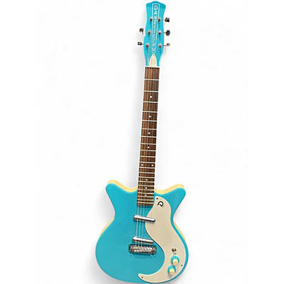 Used Danelectro '59M NOS+ Baby Blue Solid Body Electric Guitar