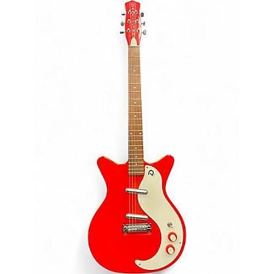 Used Danelectro 59M NOS+ Candy Apple Red Solid Body Electric Guitar