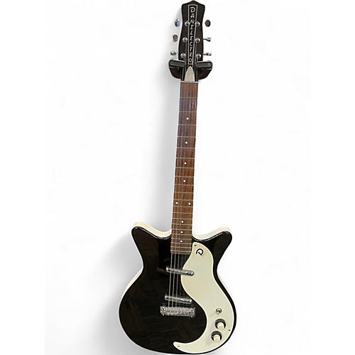 Used Danelectro 59M NOS+ Double Cutaway Black Solid Body Electric Guitar Black