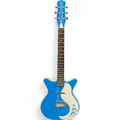Used Danelectro 59M NOS PLUS Blue Solid Body Electric Guitar