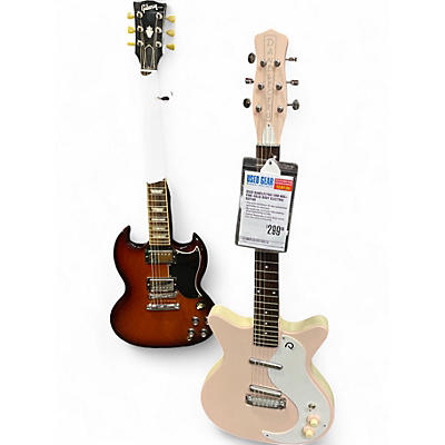 Used Danelectro 59M NOS+ Pink Solid Body Electric Guitar