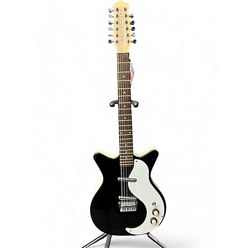 Used Danelectro 59V2 Black and White Solid Body Electric Guitar Black and White
