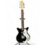 Used Danelectro 59V2 Black and White Solid Body Electric Guitar Black and White