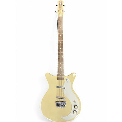 Used Danelectro 59dc White Electric Bass Guitar