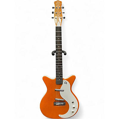 Used Danelectro 59m NOS+ orange flake Solid Body Electric Guitar