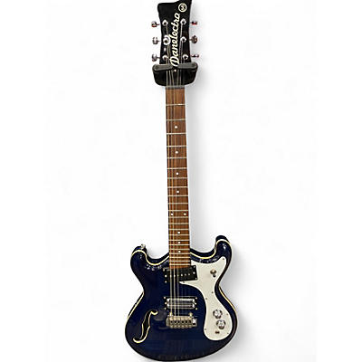 Used Danelectro 66BT Blue Hollow Body Electric Guitar
