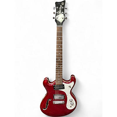 Used Danelectro 66BT Dakota Red Hollow Body Electric Guitar