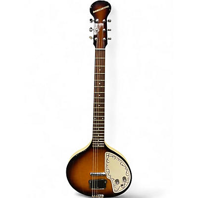 Used Danelectro BABY SITAR BROWN BURST Solid Body Electric Guitar