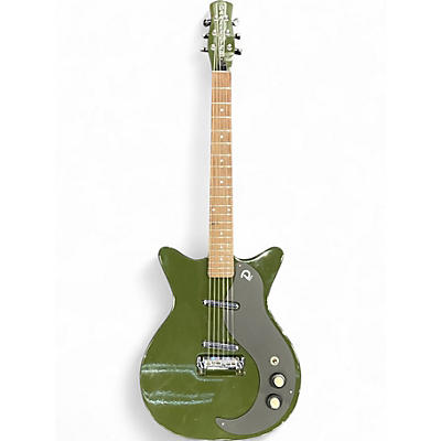 Used Danelectro BLACKOUT 59 GREEN ENVY Solid Body Electric Guitar