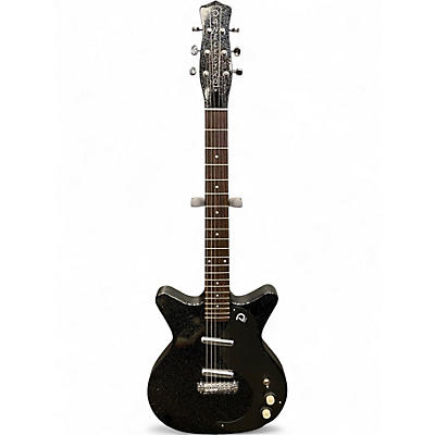 Used Danelectro BLACKOUT 59' SEMI-HOLLOW ELECTRIC GUITAR METALFLAKE Hollow Body Electric Guitar