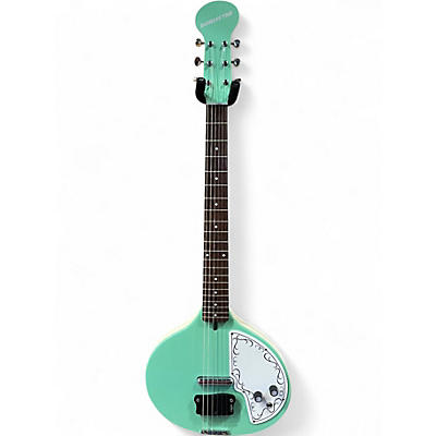Used Danelectro Baby Sitar Vintage Aqua Solid Body Electric Guitar