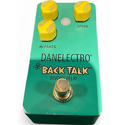 Used Danelectro Back Talk Reverse Delay Effect Pedal