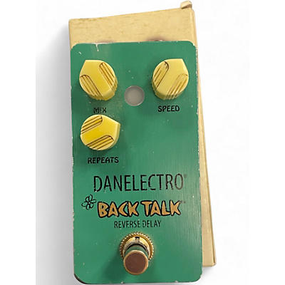 Used Danelectro Back Talk Reverse Delay Effect Pedal