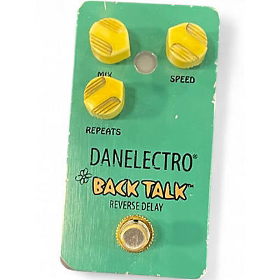 Used Danelectro Back Talk Reverse Delay Effect Pedal