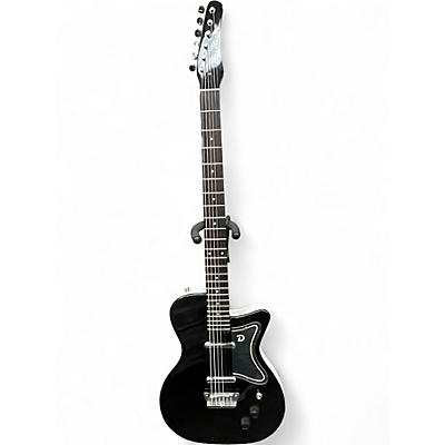 Used Danelectro Baritone Black Hollow Body Electric Guitar