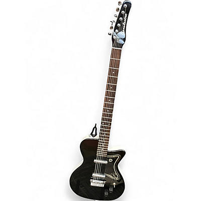 Used Danelectro Baritone Electric Guitar Black and White Baritone Guitars