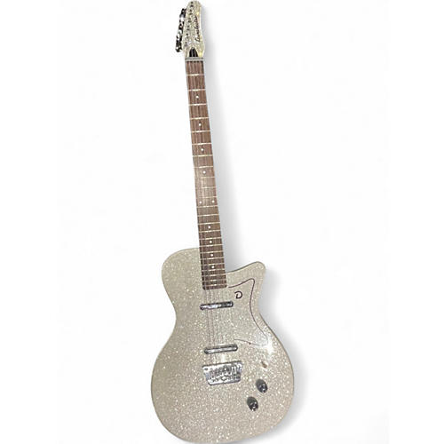 Used Danelectro Baritone Silver Sparkle Baritone Guitars Silver Sparkle