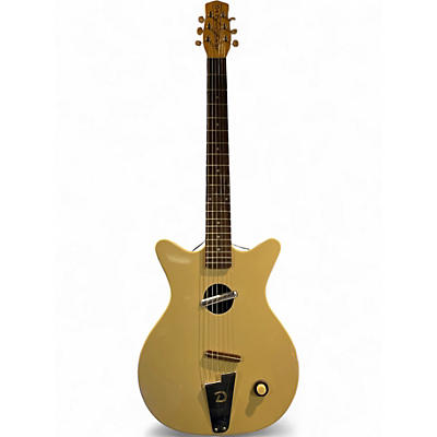 Used Danelectro Convertible Antique White Acoustic Electric Guitar