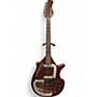 Used Danelectro Coral Sitar-Red Flake Red Solid Body Electric Guitar Red