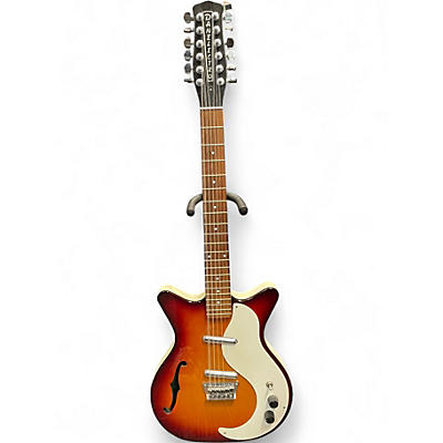 Used Danelectro D59-12-CS Cherry Sunburst Hollow Body Electric Guitar