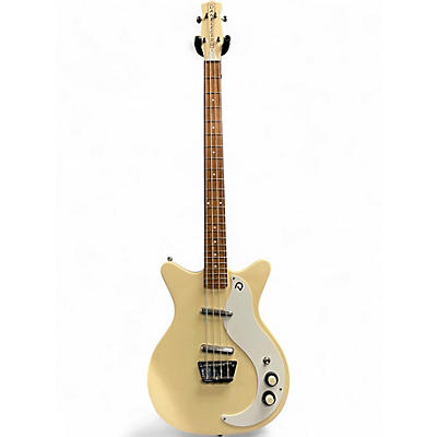 Used Danelectro D59 BASS Antique White Electric Bass Guitar