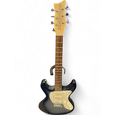 Used Danelectro DANOBLASTER BLUE SPARKLE Solid Body Electric Guitar