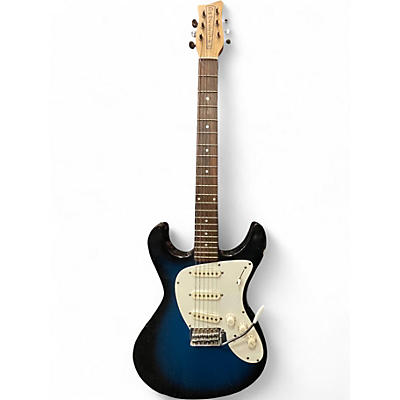 Used Danelectro DANOBLASTER Blue Burst Solid Body Electric Guitar