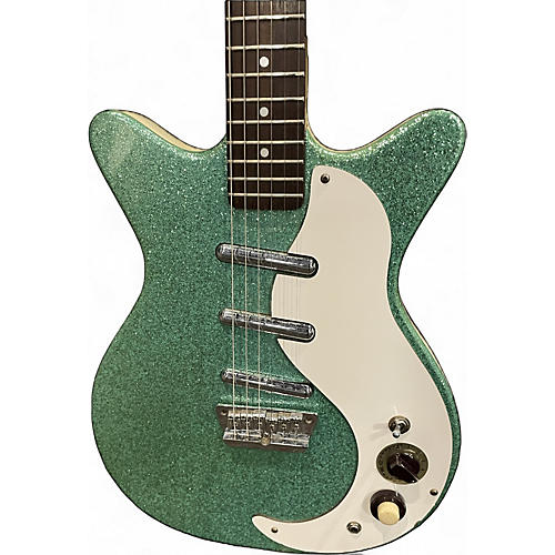 Used Danelectro DC-3 Metallic Green Solid Body Electric Guitar Metallic Green