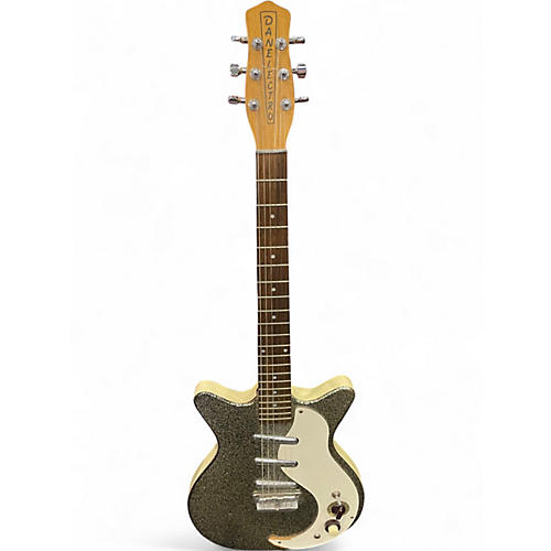 Used Danelectro DC-3 SPARKLE GREEN Solid Body Electric Guitar SPARKLE GREEN