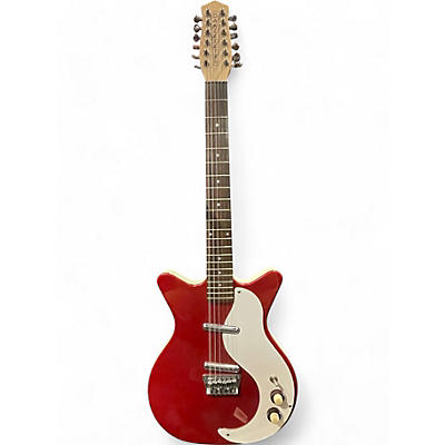 Used Danelectro DC-59 12 String Candy Apple Red Solid Body Electric Guitar