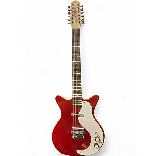 Used Danelectro DC-59 12 String Candy Apple Red Solid Body Electric Guitar Candy Apple Red