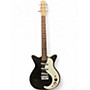 Used Danelectro DC3 black sparkle Solid Body Electric Guitar black sparkle