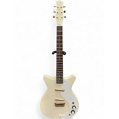 Used Danelectro DC59 Vintage White Solid Body Electric Guitar