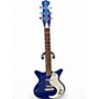 Used Danelectro DNOS+ Metallic Blue Hollow Body Electric Guitar Metallic Blue